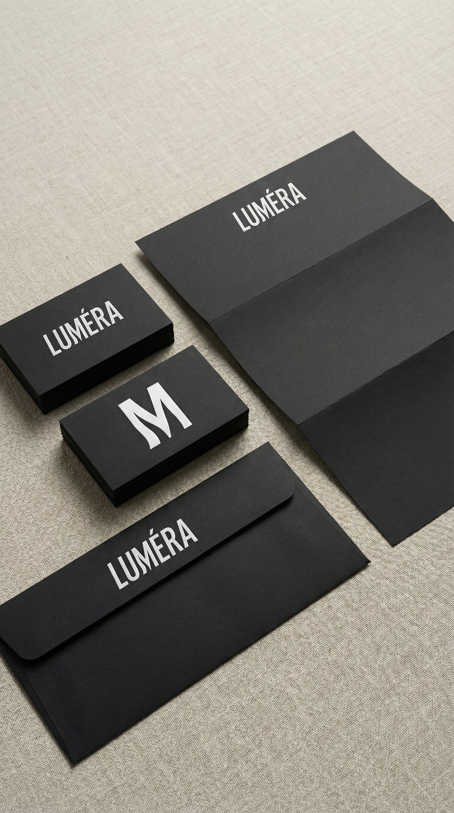 Papelaria institucional da Luméra