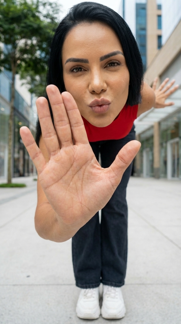 Campanha feminina com enquadramento close
