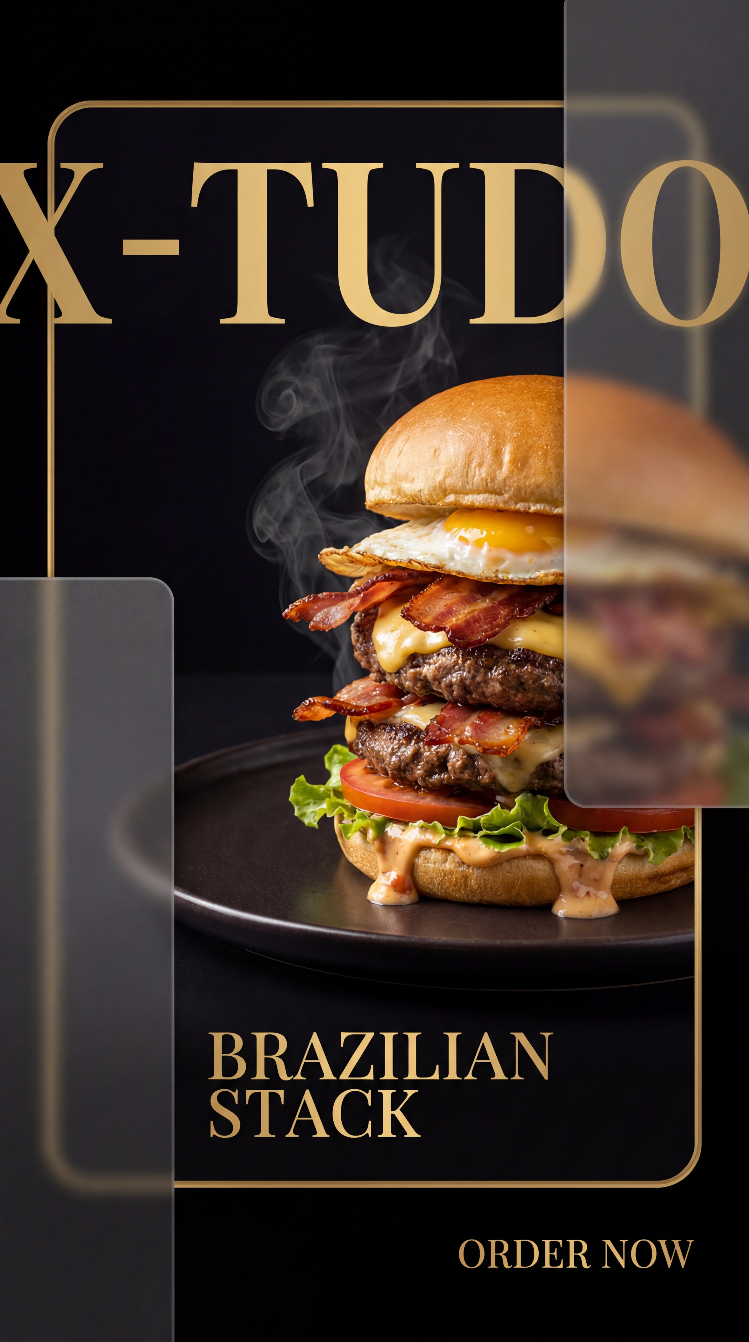 Criativo premium de hambúrguer